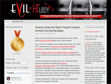 Tablet Screenshot of evilhrlady.org